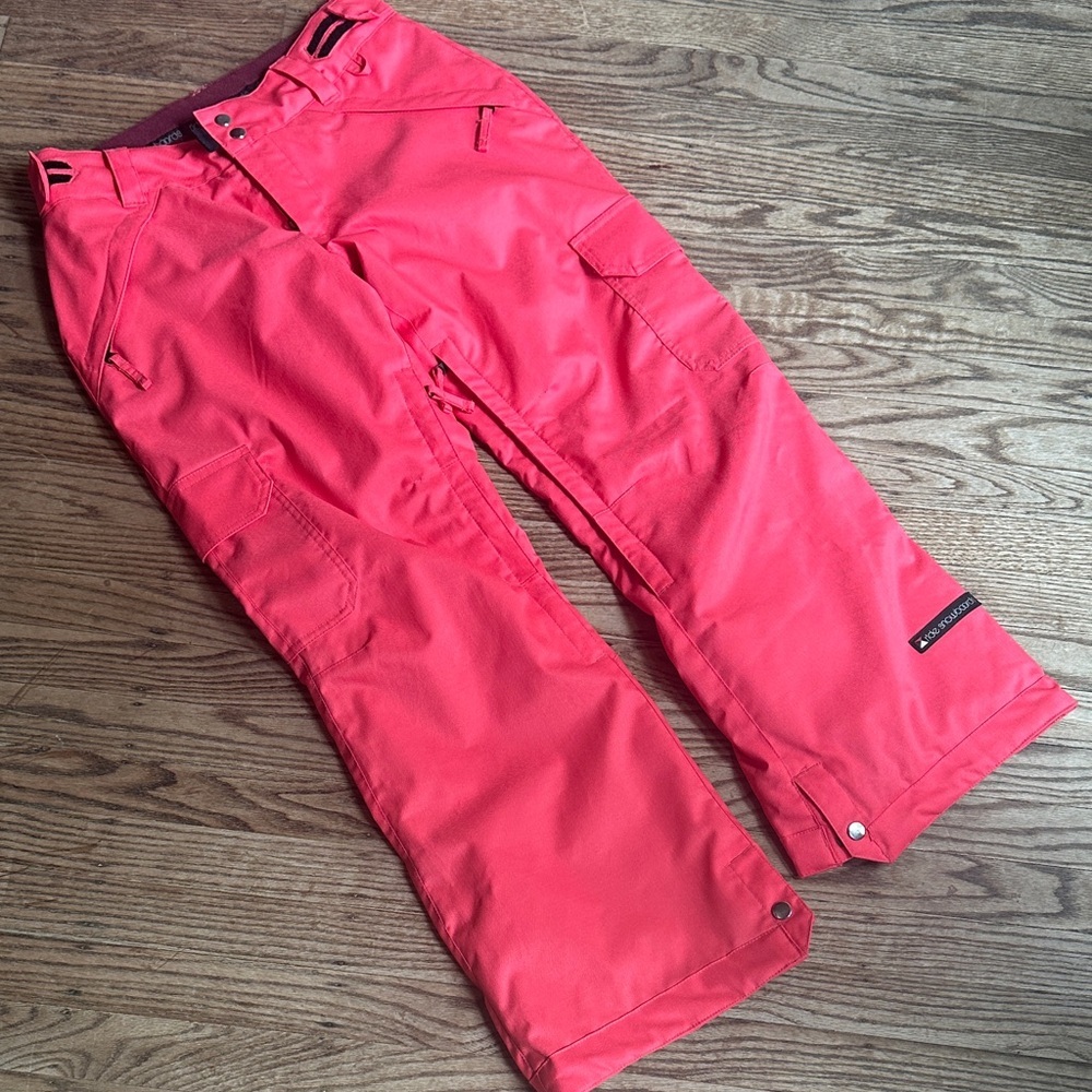Ride Snowboard Pants Coral Pink Ski Size Small EUC